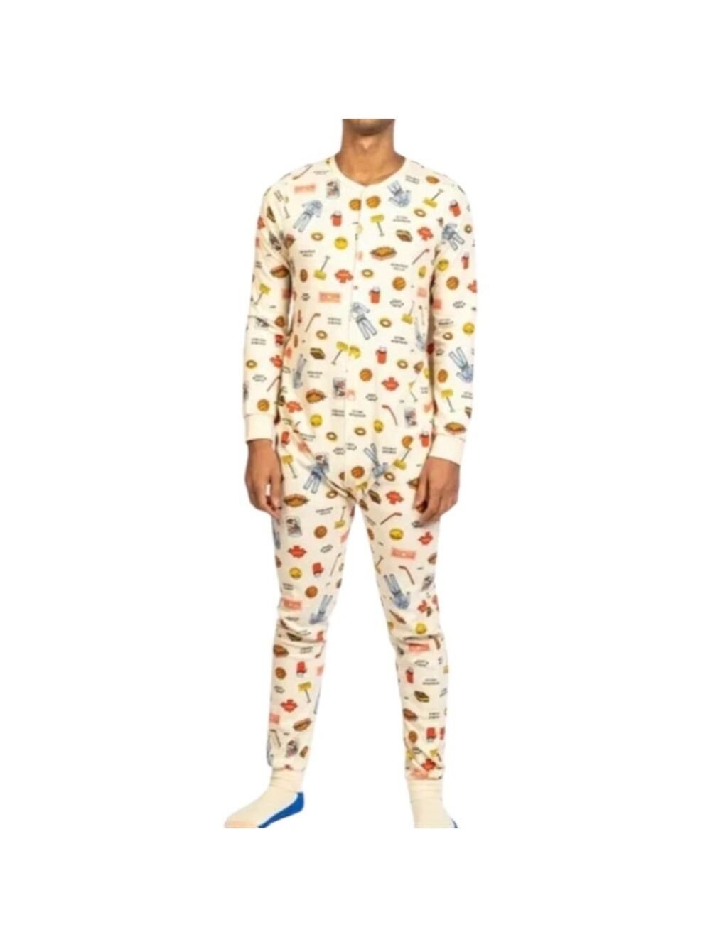 Arborist Thermal Onesie Pajamas Size Small Canadian Print Waffle - Picture 12 of 12